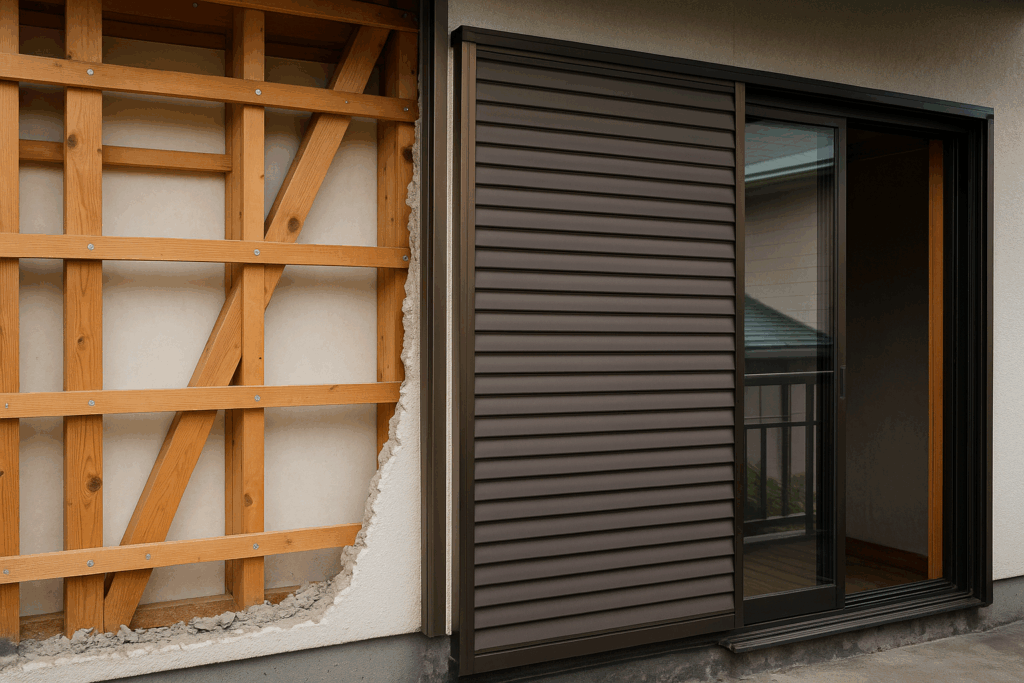 DIYリノベでやる雨戸のとり方【アルミサッシ・モルタル壁事例】 - DIY 